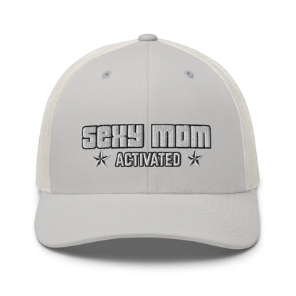 Hats Silver Snapback Custom Trucker Hats Sexy Mom Activated Cap for Women Infidel Collective