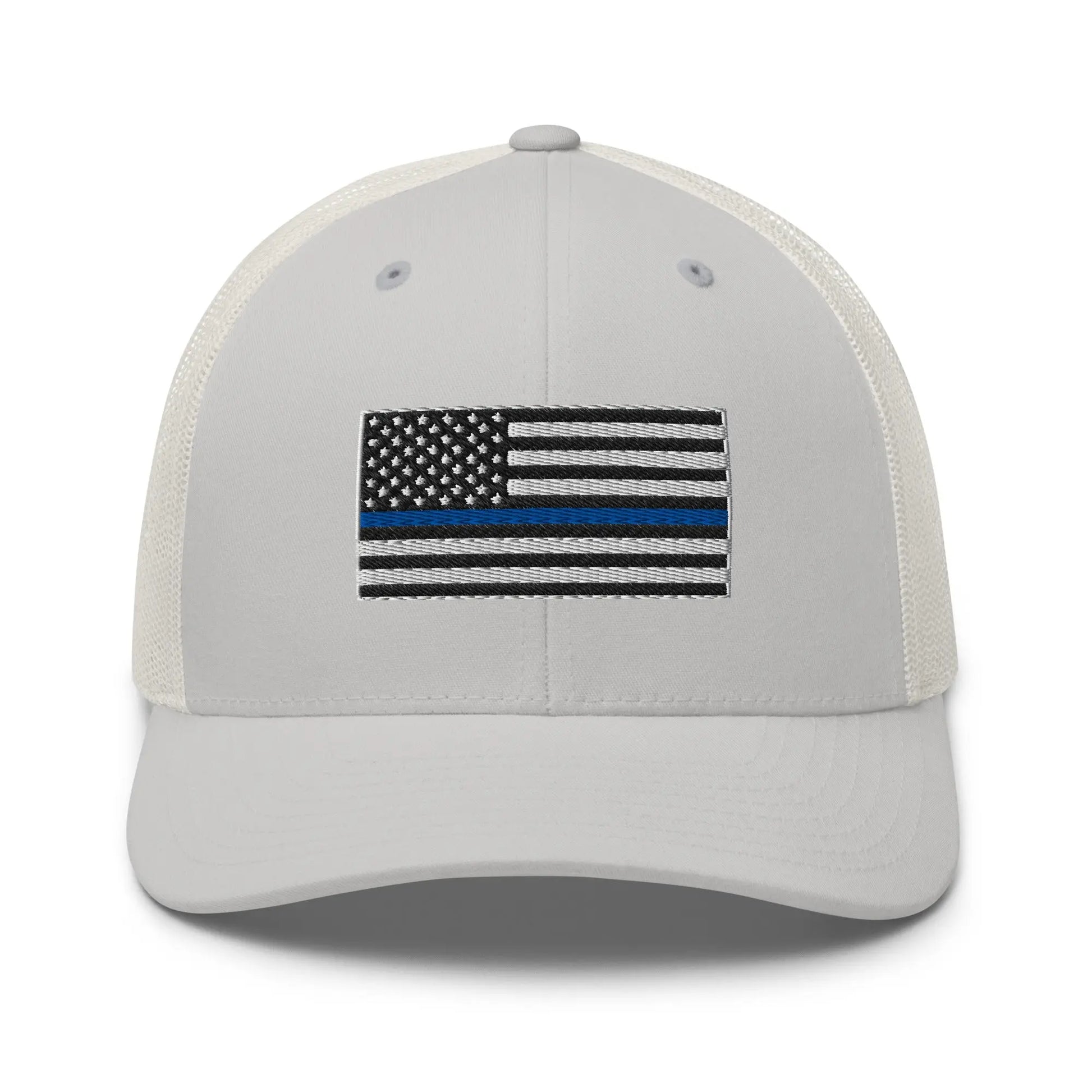 Hats Silver Snapback Custom Trucker Hats Thin Blue Line Flag Cool Patriotic Cap Infidel Collective