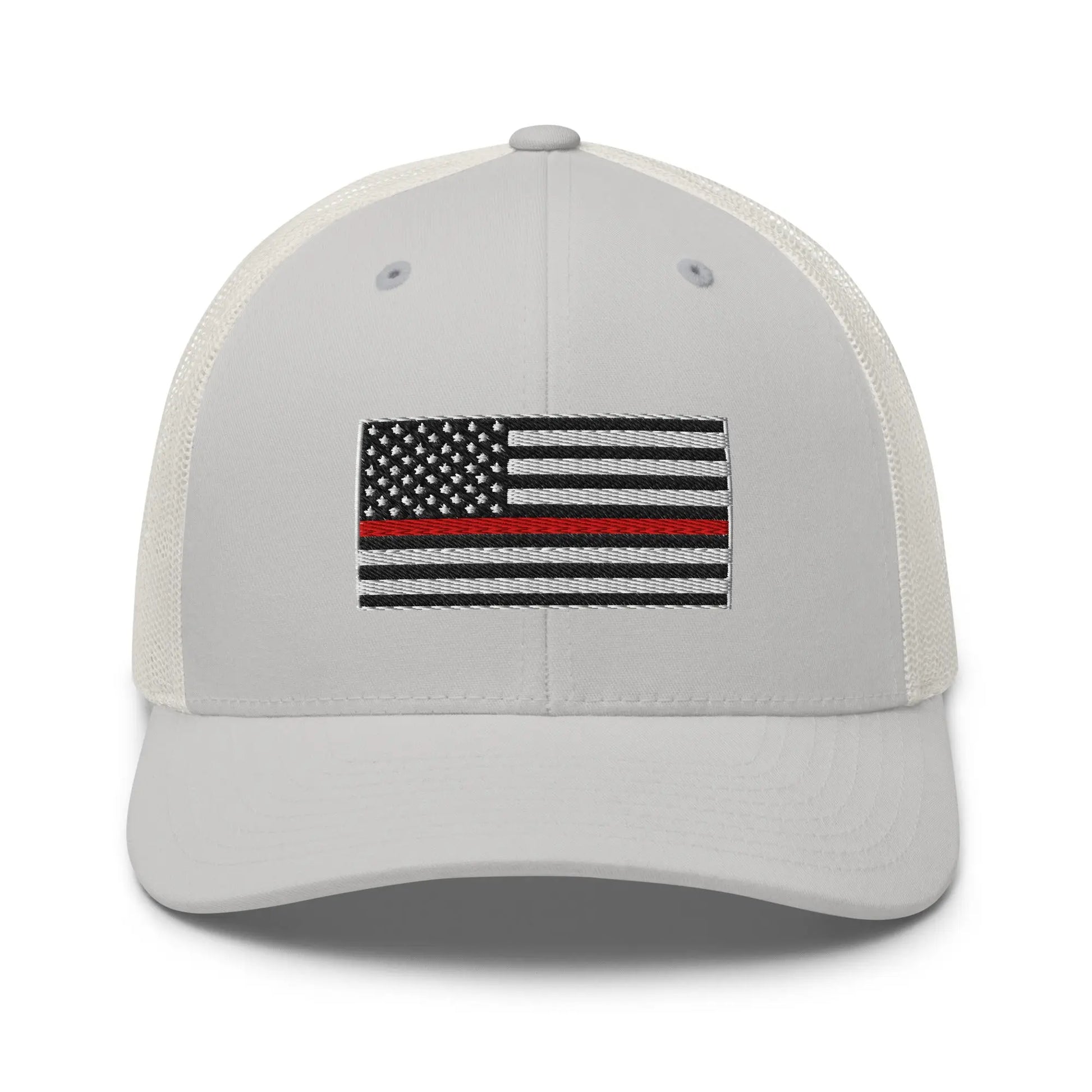 Hats Silver Snapback Custom Trucker Hats Thin Red Line Flag for Men & Women Patriotic Cap Infidel Collective