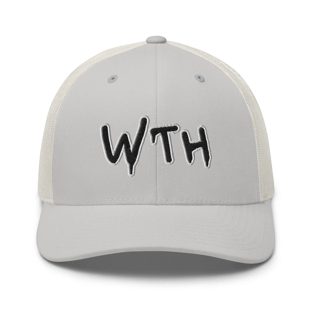 Hats Silver Snapback Custom Trucker Hats WTH NSFW Cap for Men & Women Infidel Collective