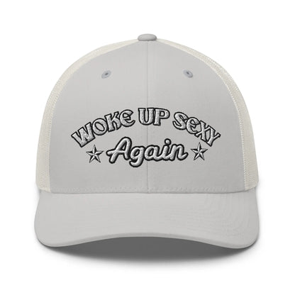 Hats Silver Snapback Custom Trucker Hats Woke Up Sexy Cap for Women Who Own It Infidel Collective