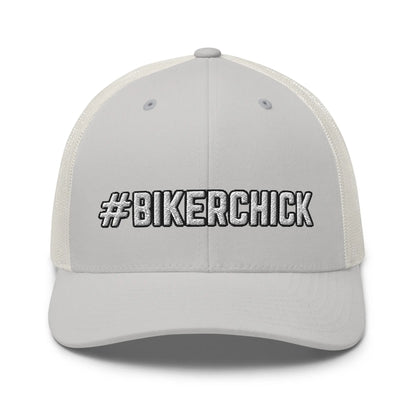 Hats Silver Snapback Custom Trucker Hats #BIKERCHICK Cap for Sexy Women Who Own It Infidel Collective
