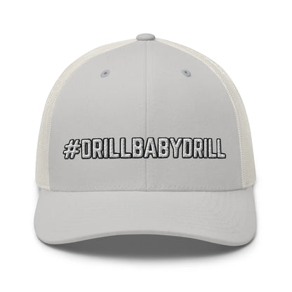 Hats Silver Snapback Custom Trucker Hats #DRILLBABYDRILL Funny Cap for Men & Women Infidel Collective