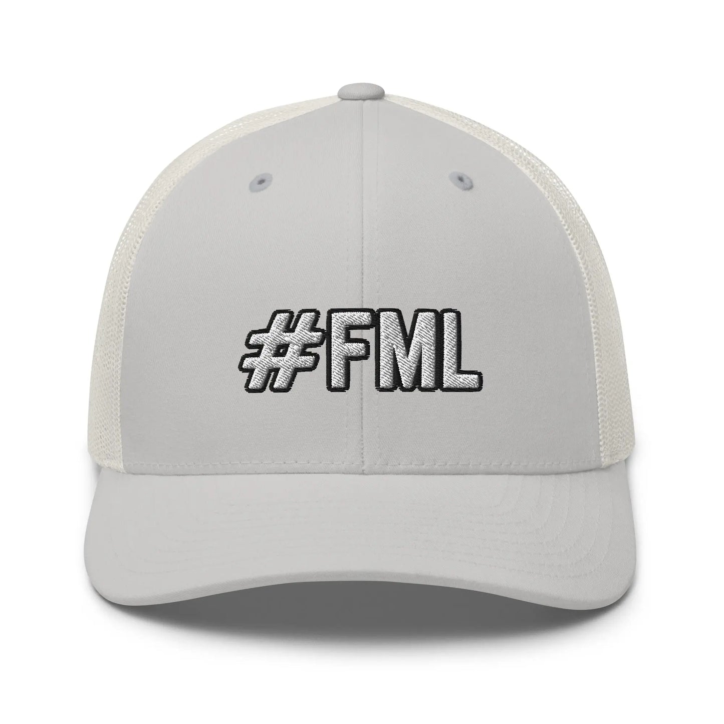 Hats Silver Snapback Custom Trucker Hats #FML Cap for Men & Women Funny Everyday Humor Infidel Collective
