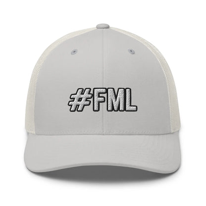Hats Silver Snapback Custom Trucker Hats #FML Cap for Men & Women Funny Everyday Humor Infidel Collective