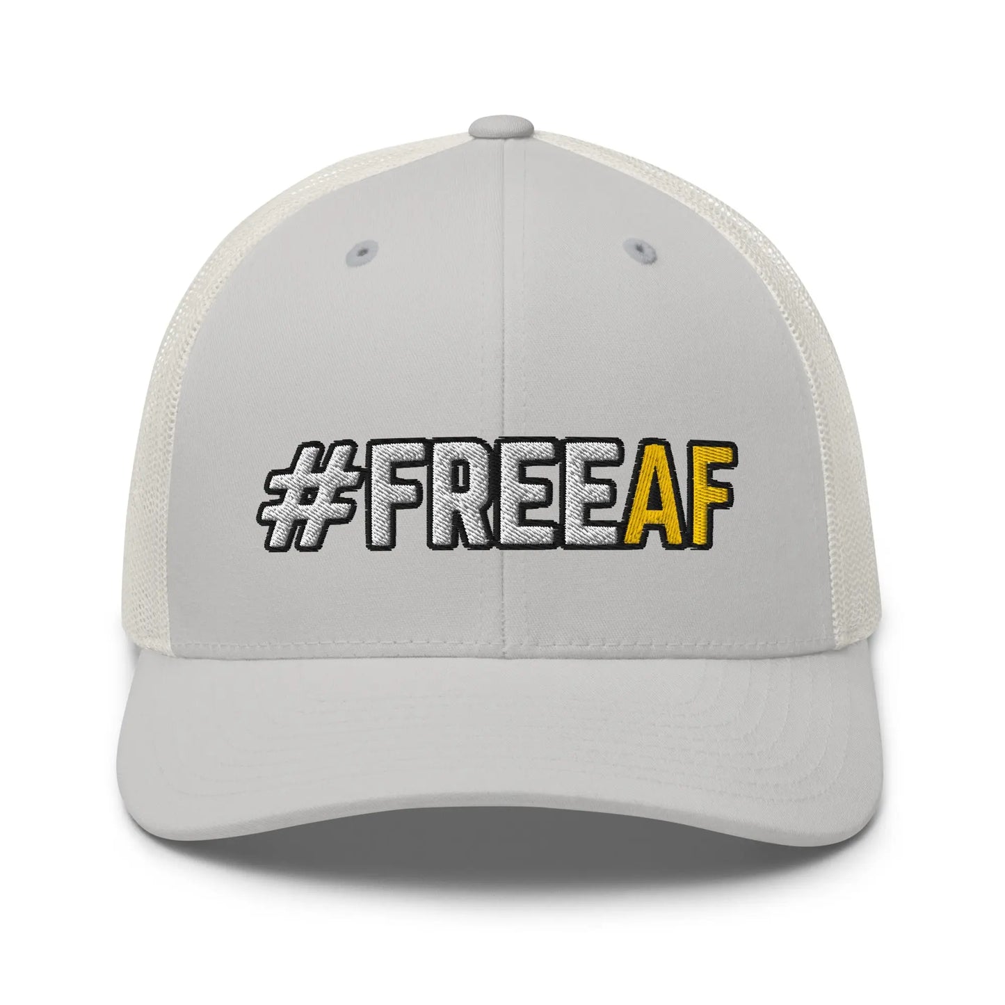 Hats Silver Snapback Custom Trucker Hats #FREEAF Cool Patriotic Cap for Men & Women Infidel Collective