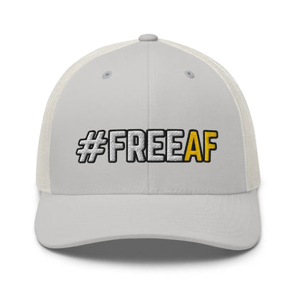 Hats Silver Snapback Custom Trucker Hats #FREEAF Cool Patriotic Cap for Men & Women Infidel Collective