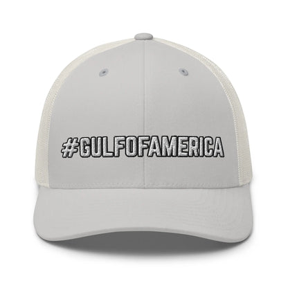 Hats Silver Snapback Custom Trucker Hats #GULFOFAMERICA Funny Cap for Men & Women Infidel Collective