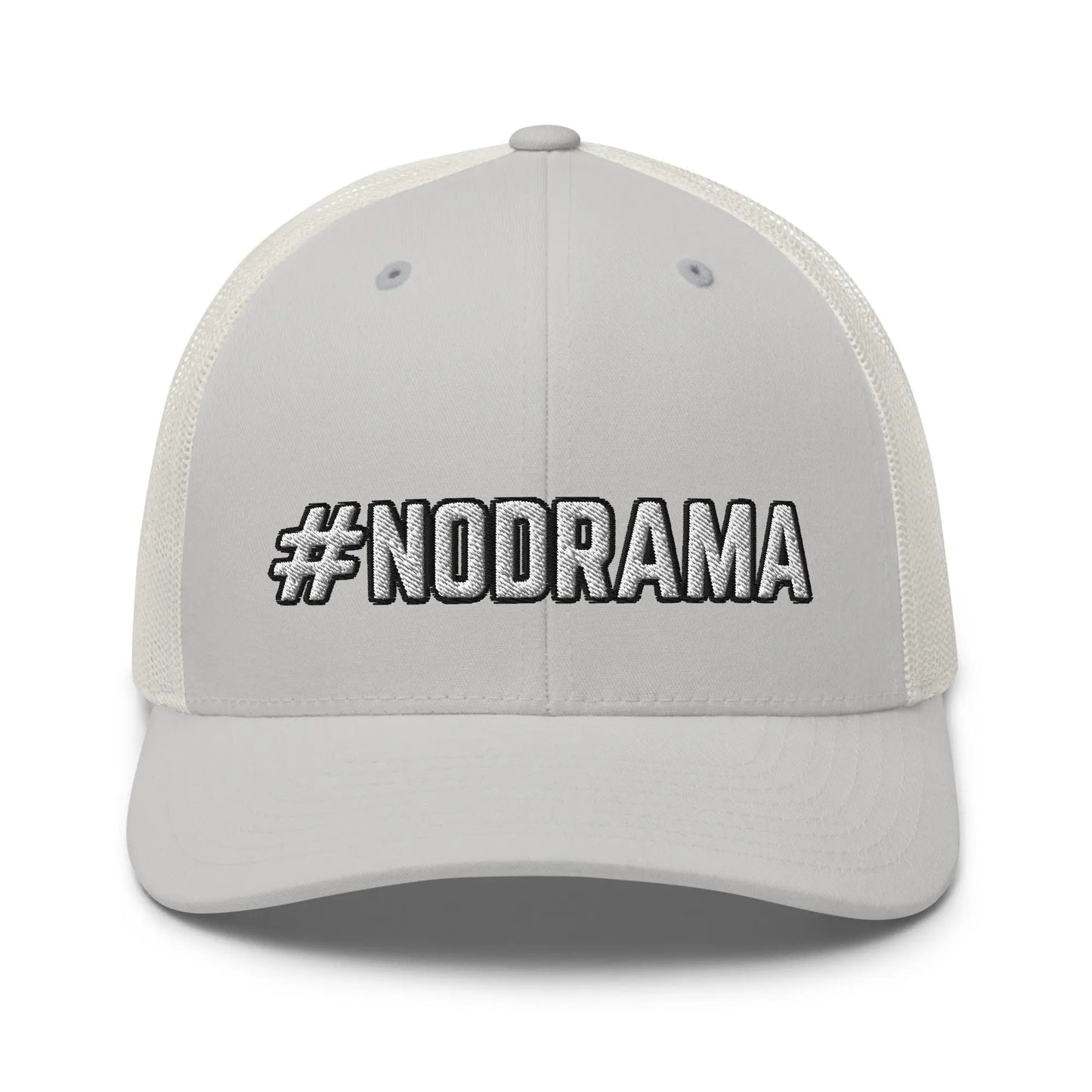 Hats Silver Snapback Custom Trucker Hats #NODRAMA Funny Cap for Men & Women Infidel Collective
