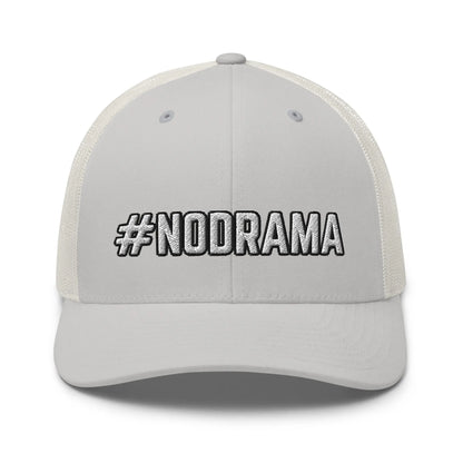 Hats Silver Snapback Custom Trucker Hats #NODRAMA Funny Cap for Men & Women Infidel Collective