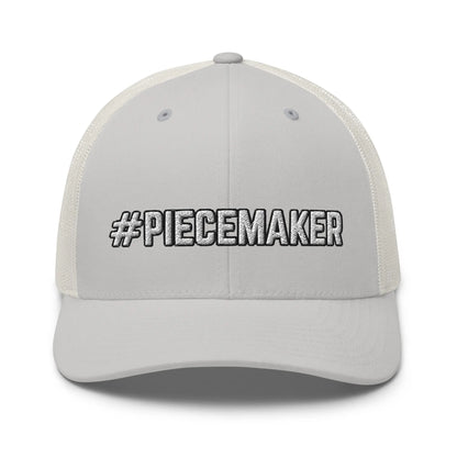 Hats Silver Snapback Custom Trucker Hats #PIECEMAKER Biker & 2A Cap for Men & Women Infidel Collective