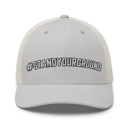 Hats Silver Snapback Custom Trucker Hats #STANDYOURGROUND 2A Cap for Men & Women Infidel Collective