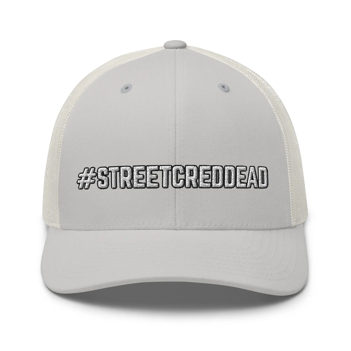 Hats Silver Snapback Custom Trucker Hats #STREETCREDDDEAD Funny Hat for Men & Women Infidel Collective