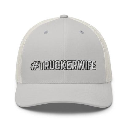 Hats Silver Snapback Custom Trucker Hats #TRUCKERWIFE CAP – CDL Cap for Trucker's Wife Infidel Collective