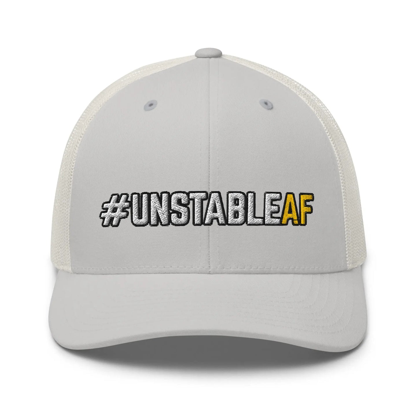 Hats Silver Snapback Custom Trucker Hats #UNSTABLEAF Funny Mesh NSFW AF Hat Infidel Collective