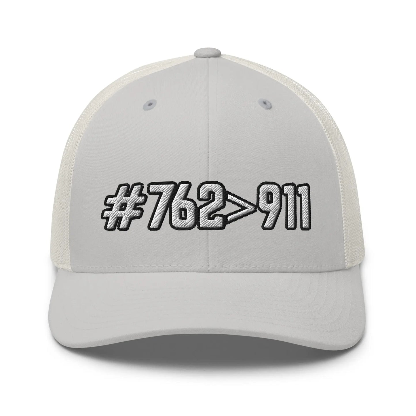 Hats Silver #762>911 2A Mesh Snapback Custom Trucker Hats for Men & Women Infidel Collective