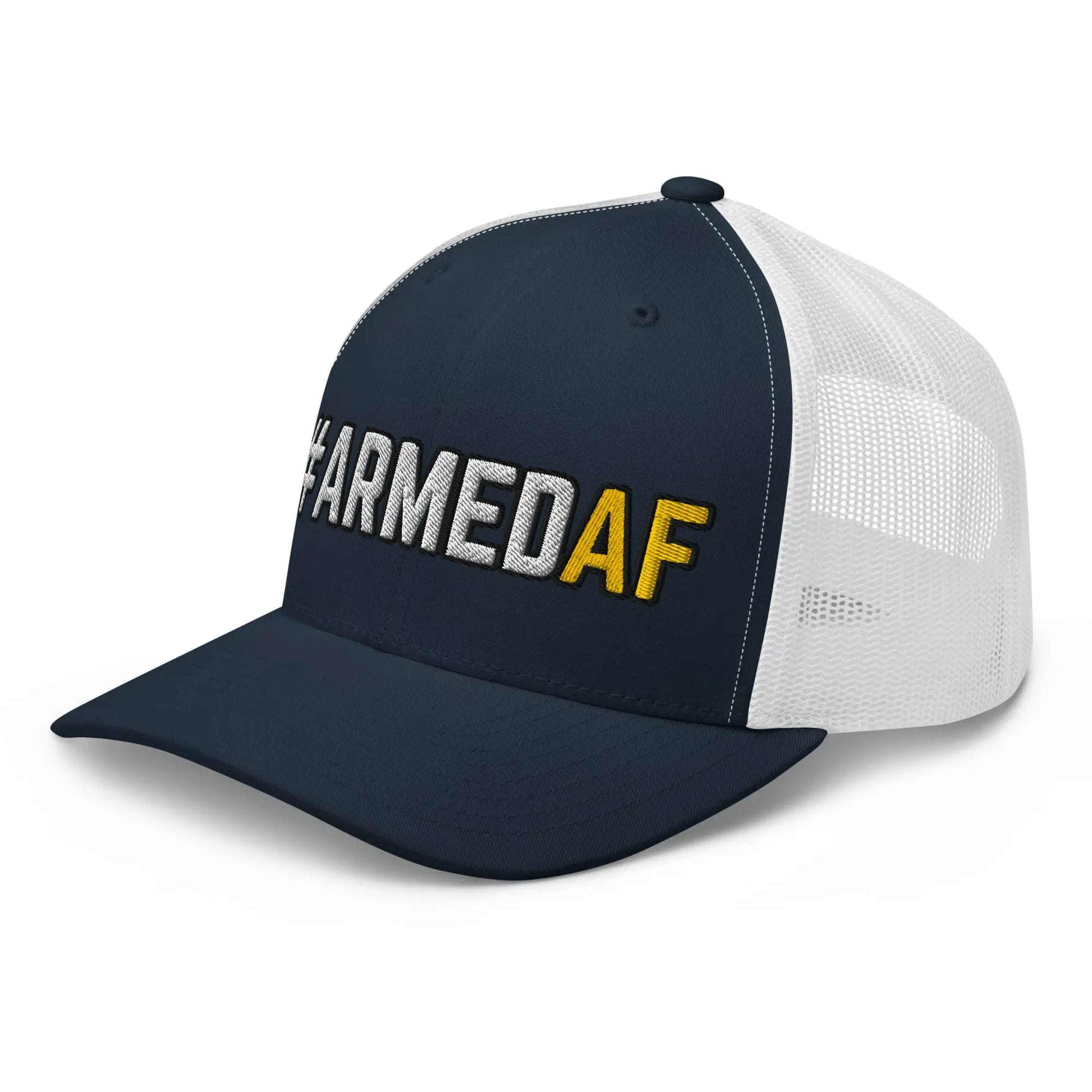Hats  Snapback Custom Trucker Hats 2A #ARMEDAF Cool Cap for Men & Women Infidel Collective