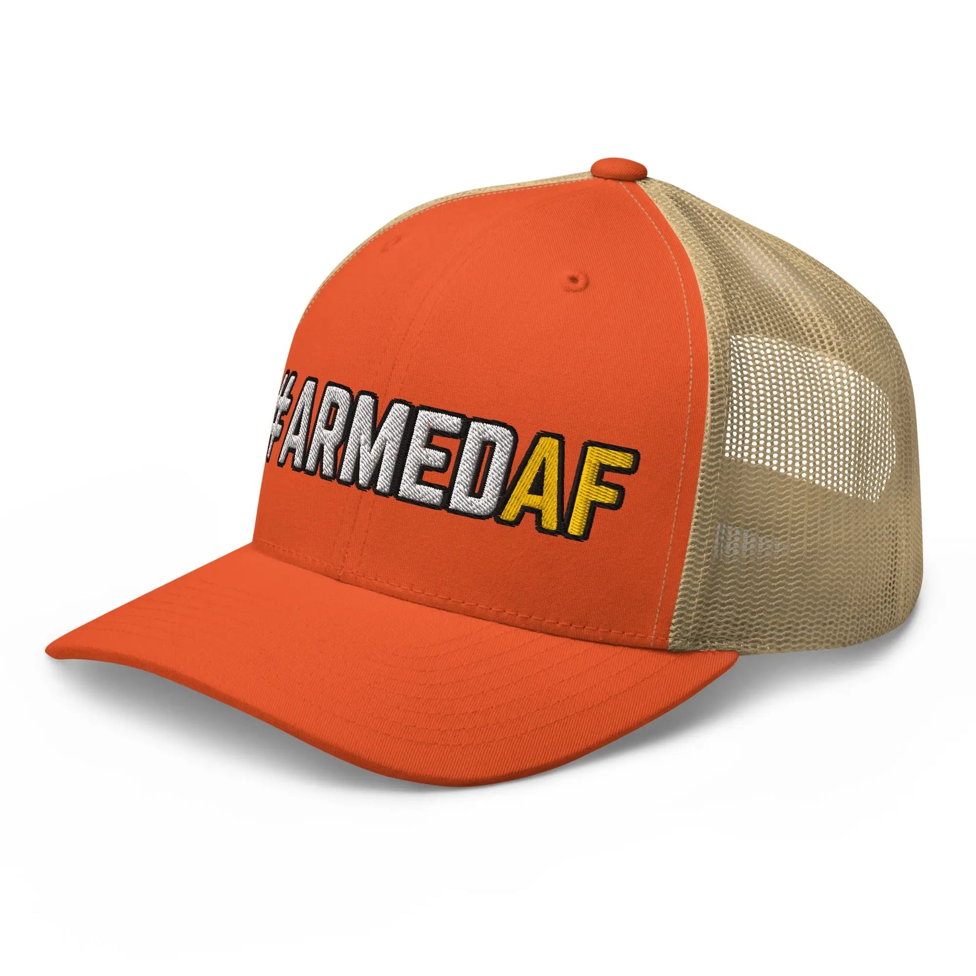 Hats  Snapback Custom Trucker Hats 2A #ARMEDAF Cool Cap for Men & Women Infidel Collective