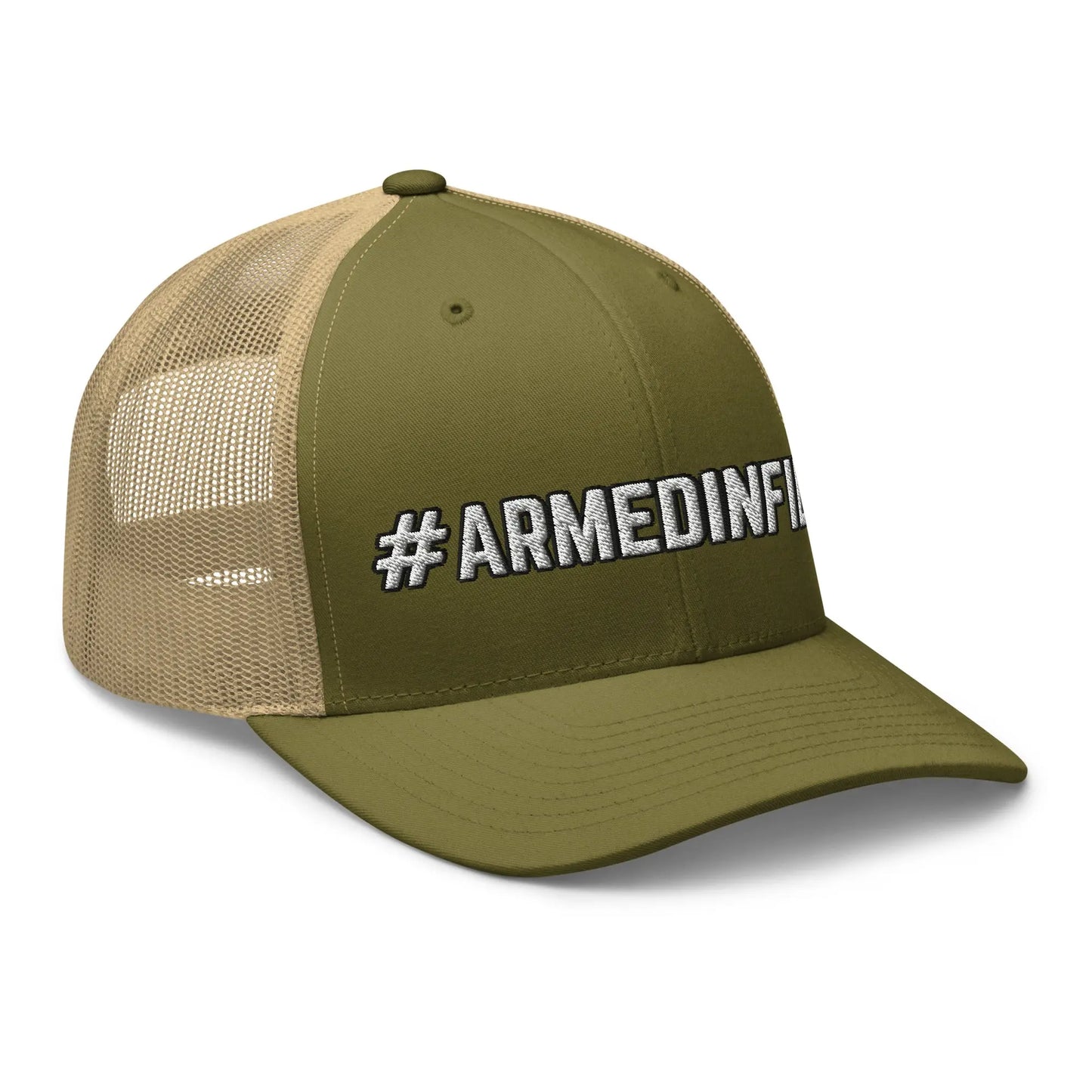 Hats  Snapback Custom Trucker Hats 2A #ARMEDINFIDEL Cap for Men & Women Infidel Collective