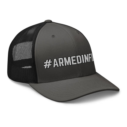 Hats  Snapback Custom Trucker Hats 2A #ARMEDINFIDEL Cap for Men & Women Infidel Collective