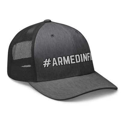 Hats  Snapback Custom Trucker Hats 2A #ARMEDINFIDEL Cap for Men & Women Infidel Collective