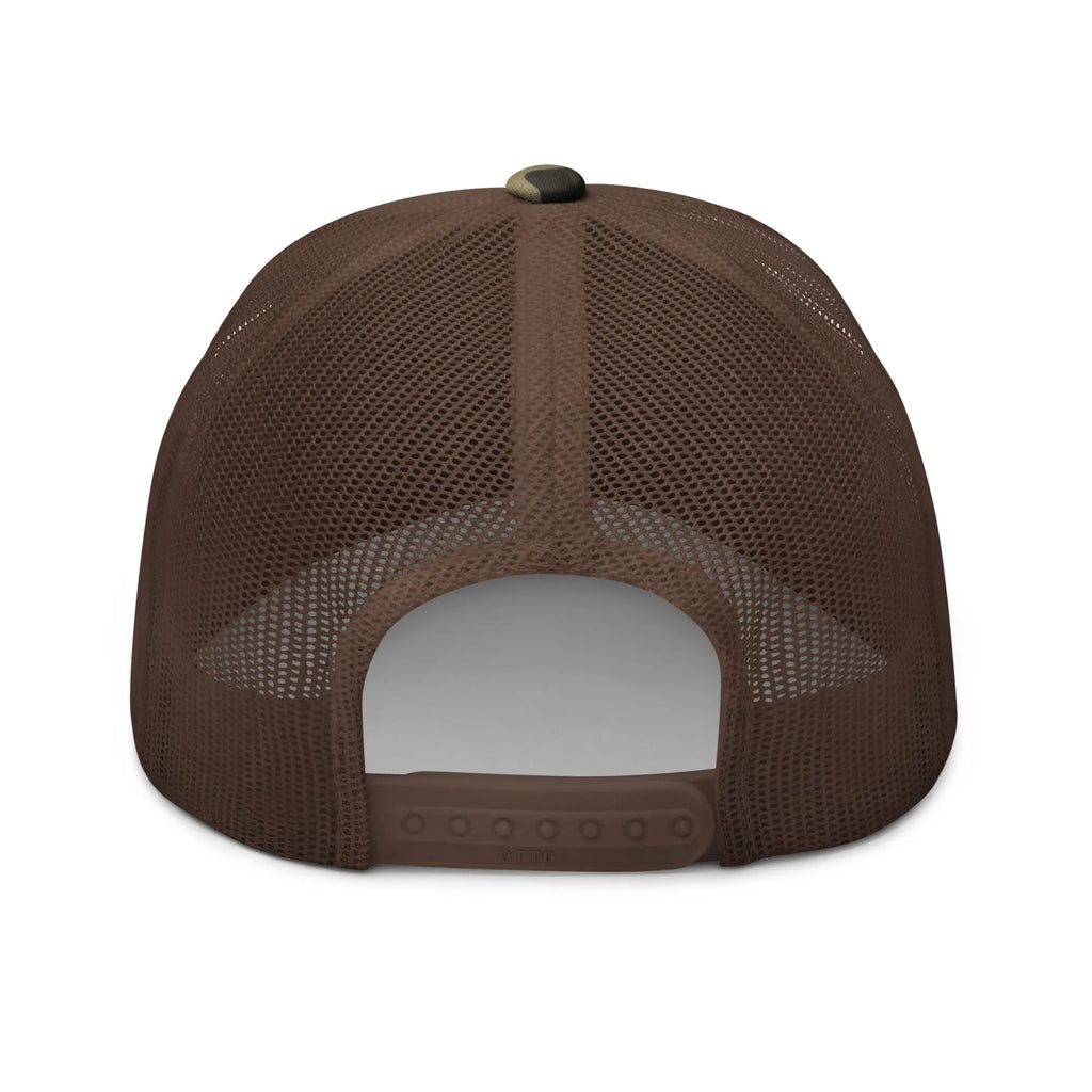 Hats  Snapback Custom Trucker Hats Back the Blue Line Skull Camo Patriotic Cap Infidel Collective