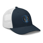 Hats  Snapback Custom Trucker Hats Blue Line Skull Cool Patriotic Cap Infidel Collective