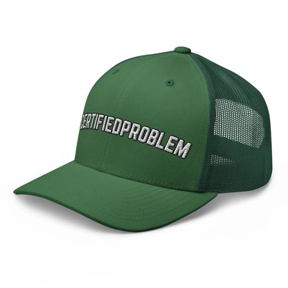 Hats  Snapback Custom Trucker Hats Funny #CERTIFIEDPROBLEM Cap for Men & Women Infidel Collective
