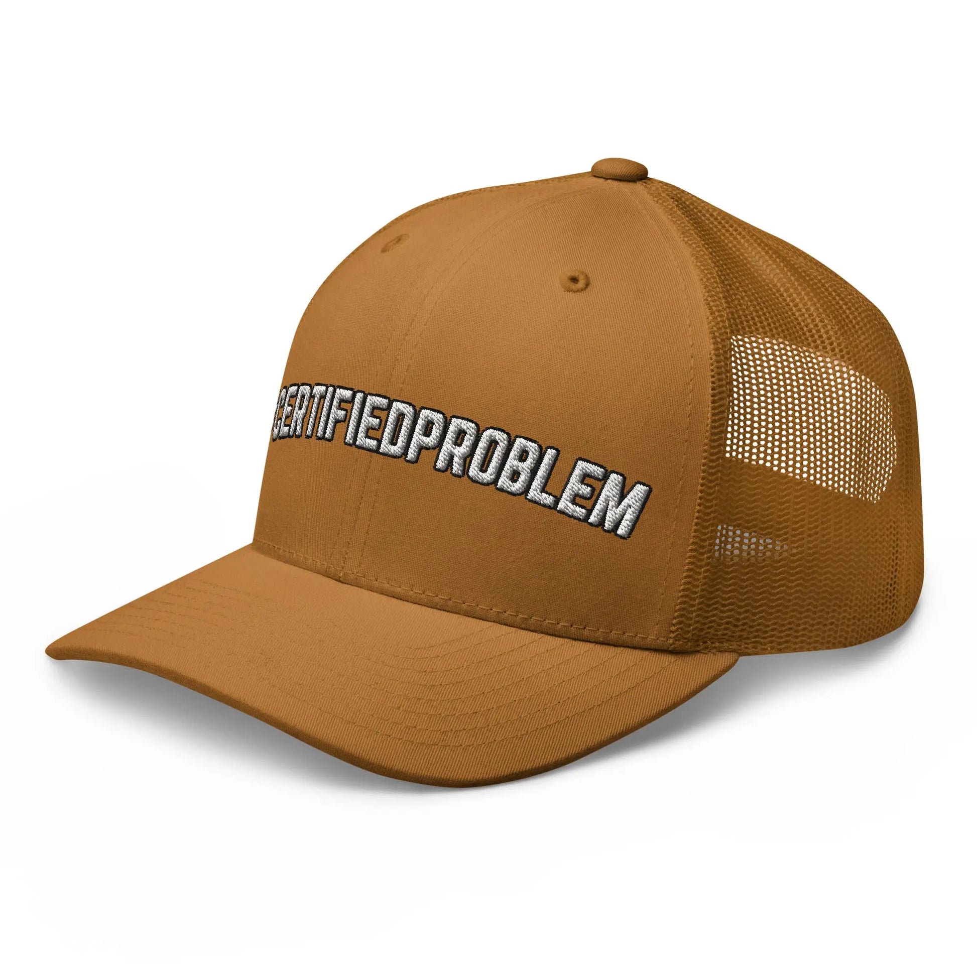 Hats  Snapback Custom Trucker Hats Funny #CERTIFIEDPROBLEM Cap for Men & Women Infidel Collective