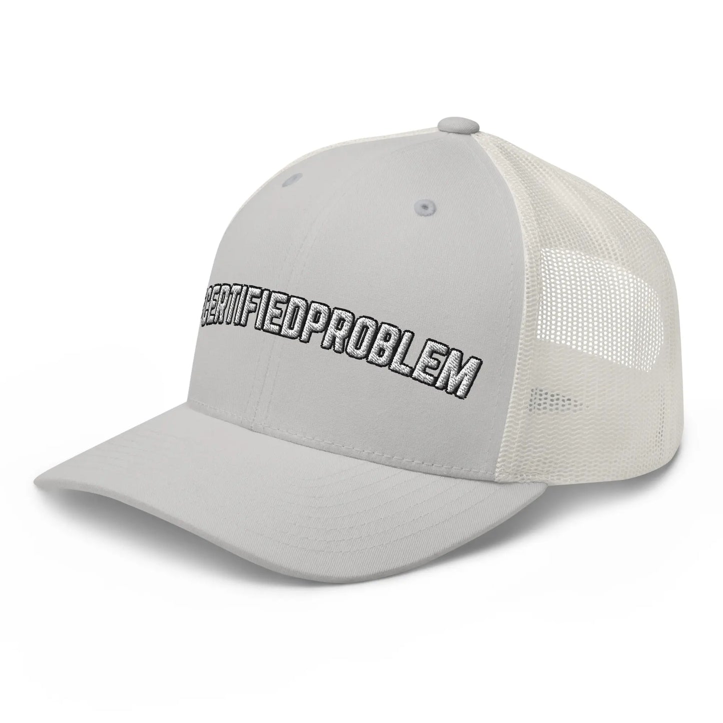 Hats  Snapback Custom Trucker Hats Funny #CERTIFIEDPROBLEM Cap for Men & Women Infidel Collective