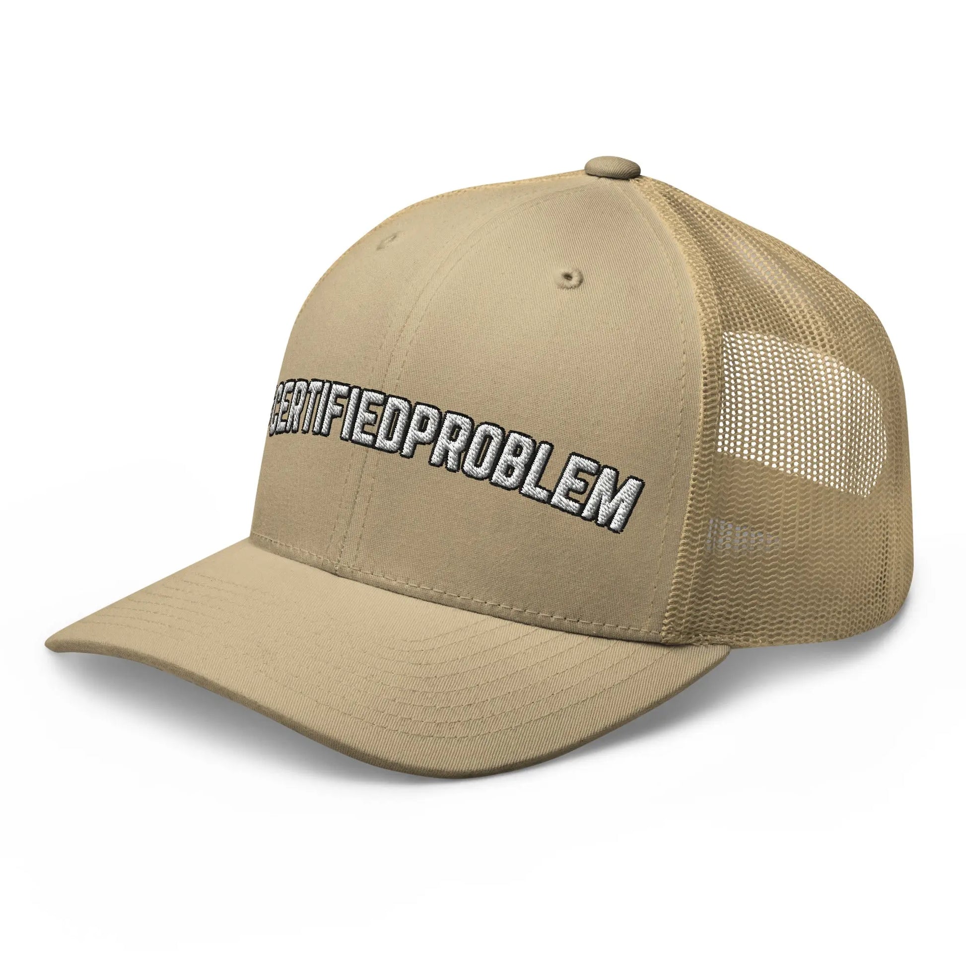 Hats  Snapback Custom Trucker Hats Funny #CERTIFIEDPROBLEM Cap for Men & Women Infidel Collective