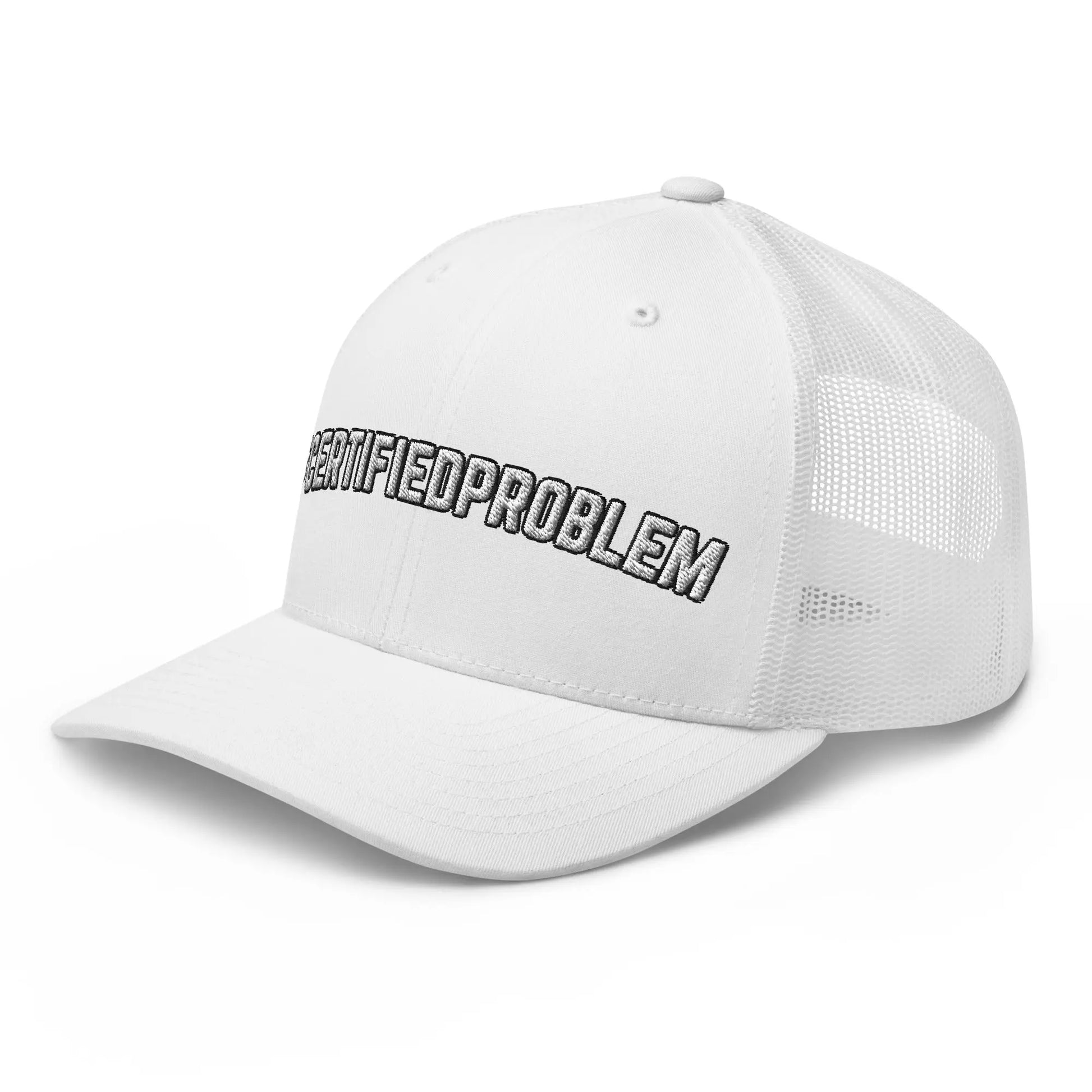 Hats  Snapback Custom Trucker Hats Funny #CERTIFIEDPROBLEM Cap for Men & Women Infidel Collective