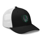 Hats  Snapback Custom Trucker Hats Green Line Skull Patriotic Cap for Men & Women Infidel Collective