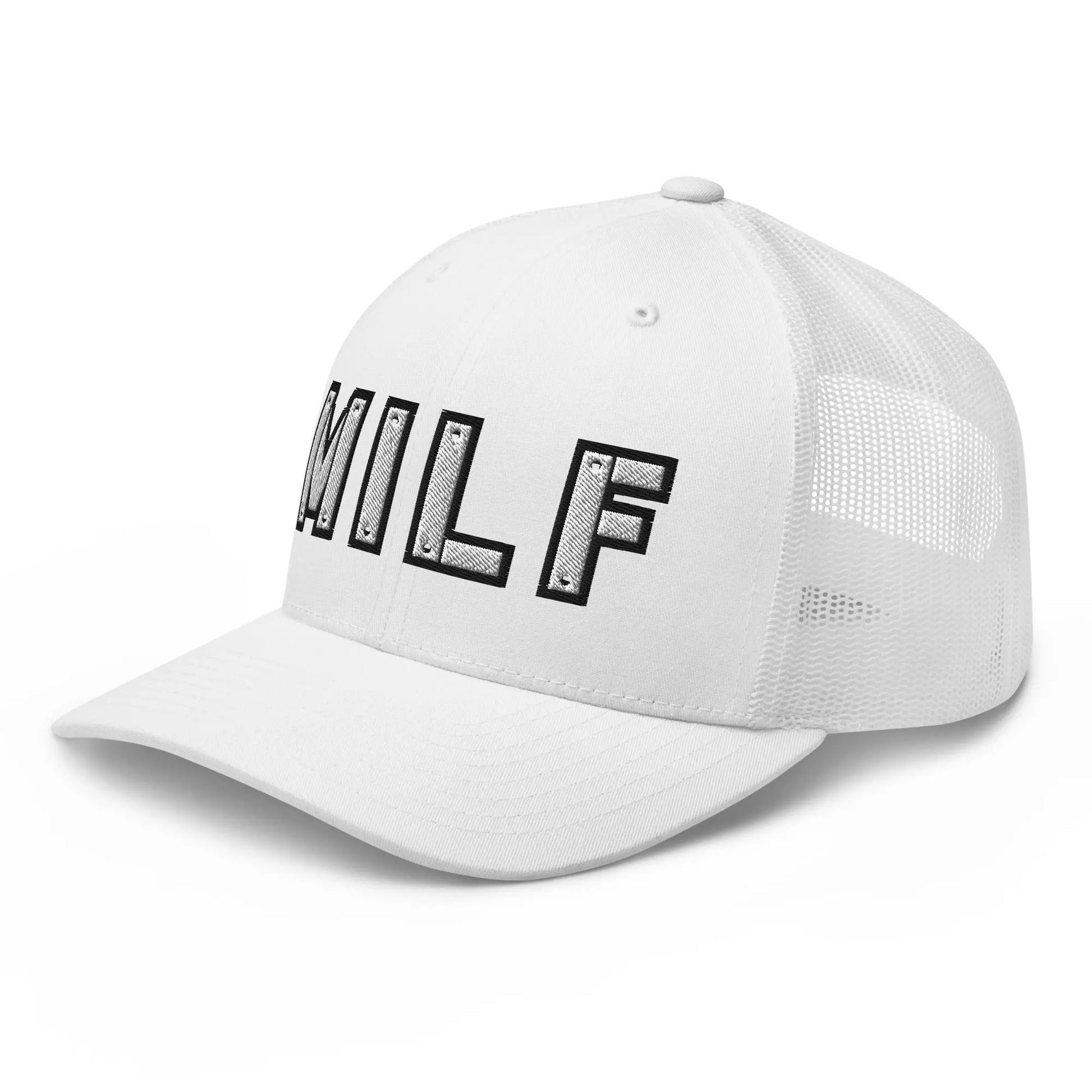 Hats  Snapback Custom Trucker Hats MILF Stencil Cap for Sexy Women Who Own It Infidel Collective