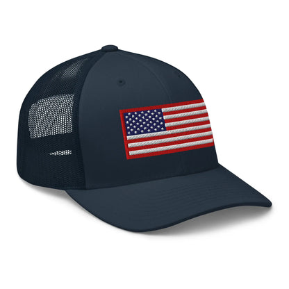 Hats  Snapback Custom Trucker Hats Old Glory USA Flag Red White Blue Patriotic Cap Infidel Collective