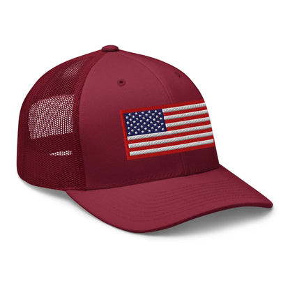 Hats  Snapback Custom Trucker Hats Old Glory USA Flag Red White Blue Patriotic Cap Infidel Collective