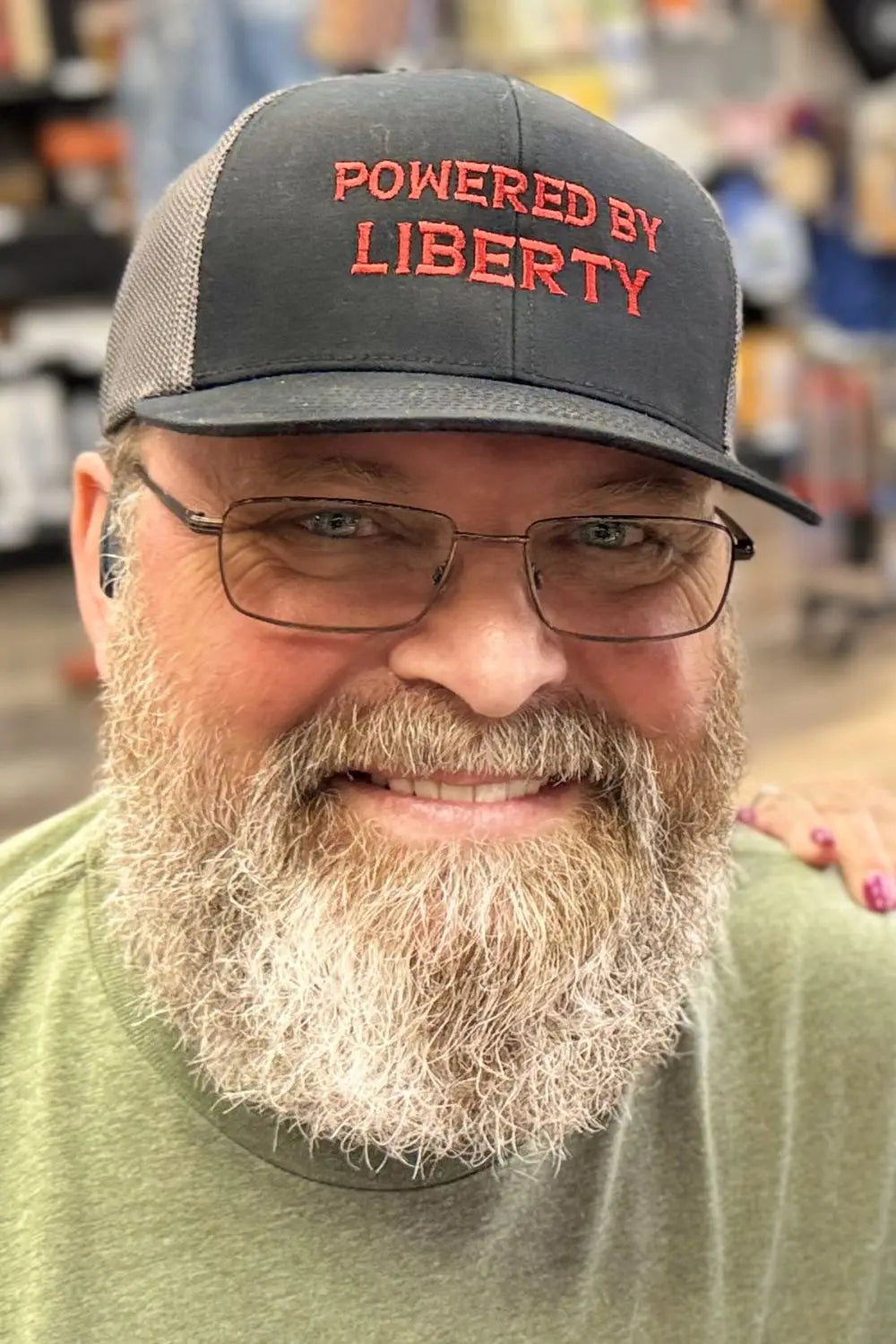 Hats  Snapback Custom Trucker Hats Powered by Liberty Cap in Red Stitching Infidel Collective