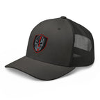 Hats  Snapback Custom Trucker Hats Red Line Skull Patriotic Cap for Men & Women Infidel Collective