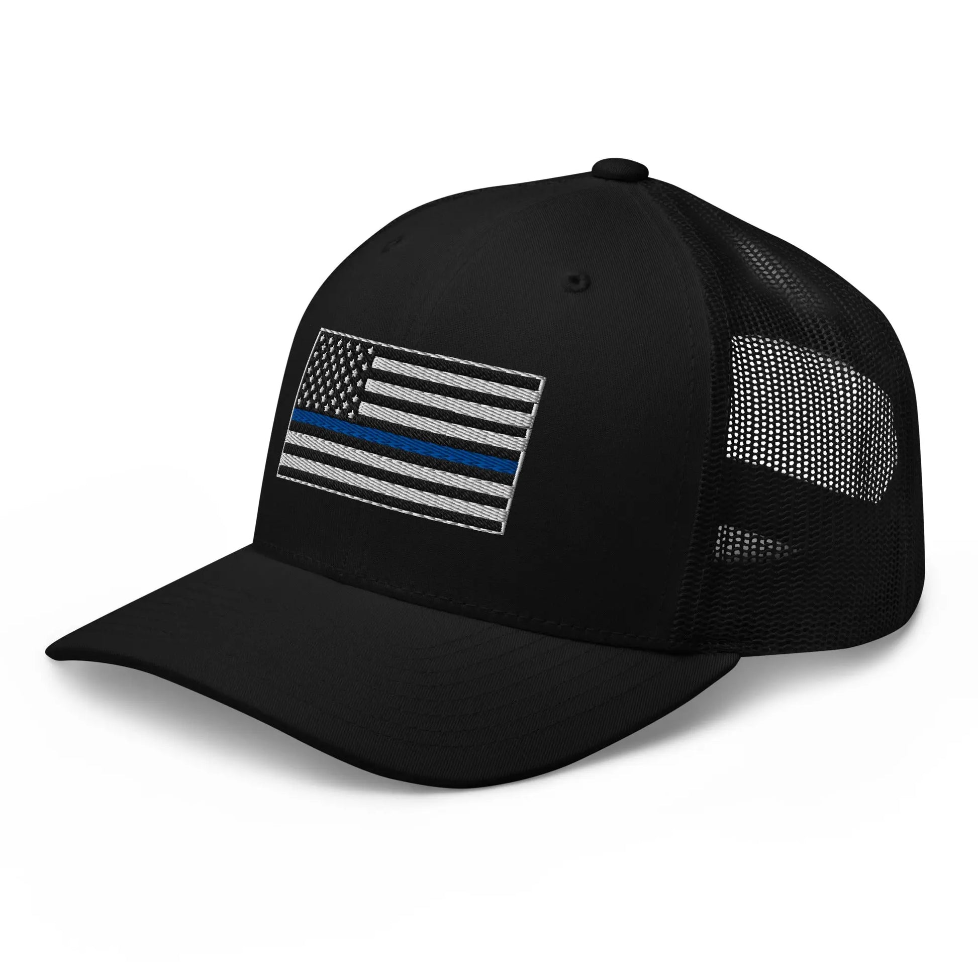 Hats  Snapback Custom Trucker Hats Thin Blue Line Flag Cool Patriotic Cap Infidel Collective