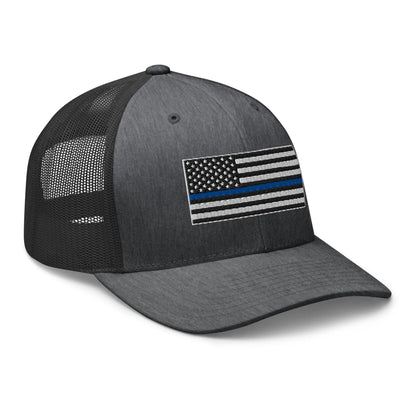 Hats  Snapback Custom Trucker Hats Thin Blue Line Flag Cool Patriotic Cap Infidel Collective