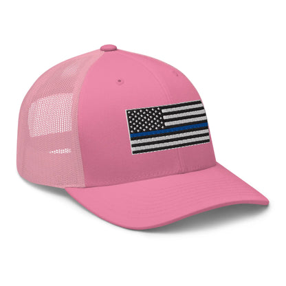 Hats  Snapback Custom Trucker Hats Thin Blue Line Flag Cool Patriotic Cap Infidel Collective