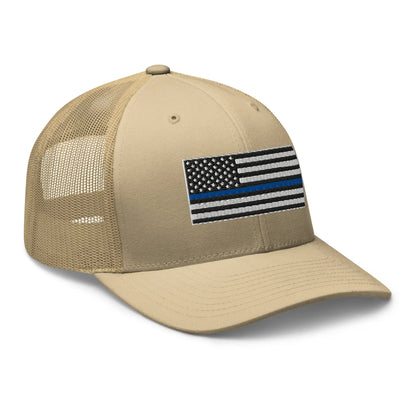Hats  Snapback Custom Trucker Hats Thin Blue Line Flag Cool Patriotic Cap Infidel Collective