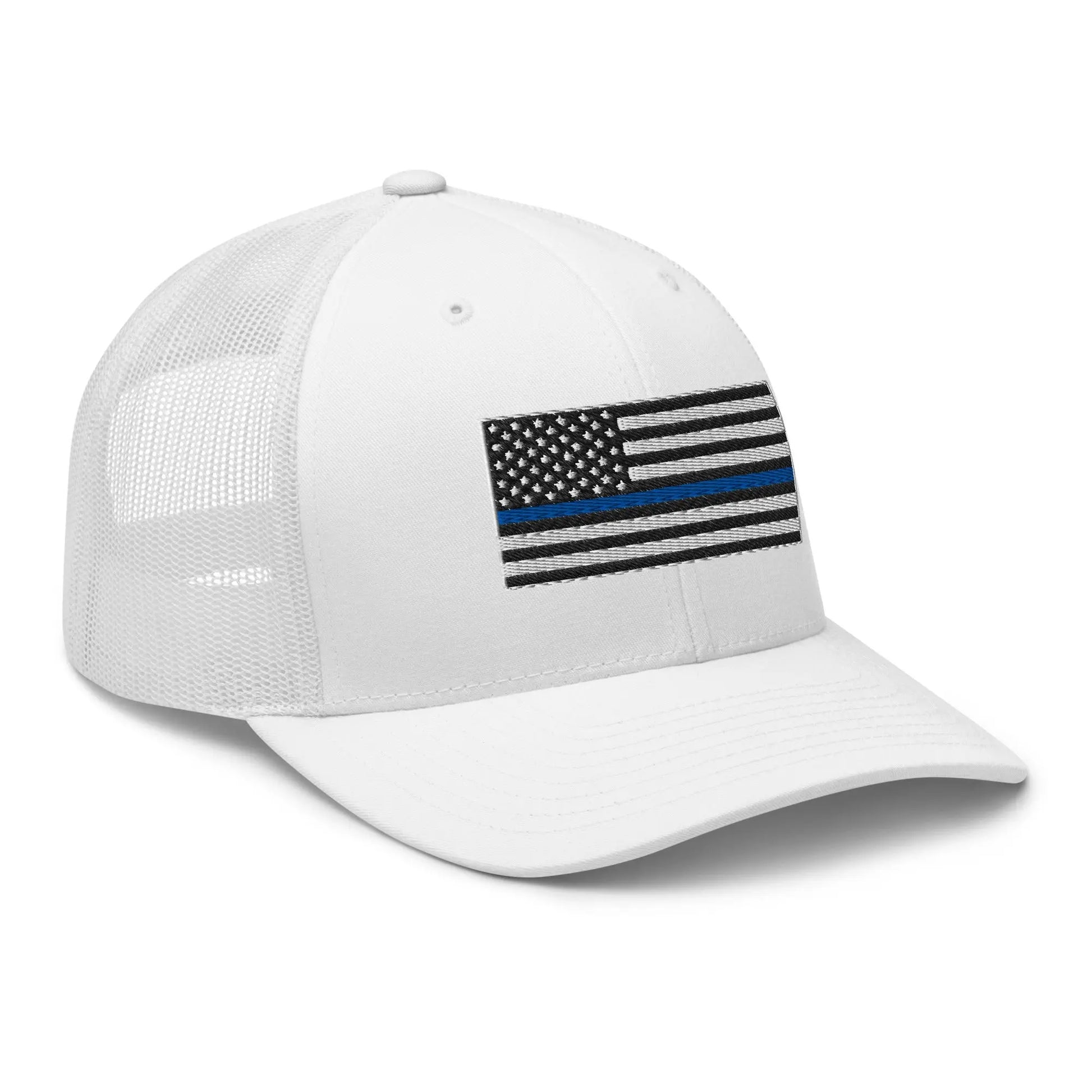Hats  Snapback Custom Trucker Hats Thin Blue Line Flag Cool Patriotic Cap Infidel Collective