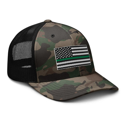 Hats  Snapback Custom Trucker Hats Thin Green Line Camo Flag for Men & Women Infidel Collective