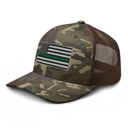 Hats  Snapback Custom Trucker Hats Thin Green Line Camo Flag for Men & Women Infidel Collective