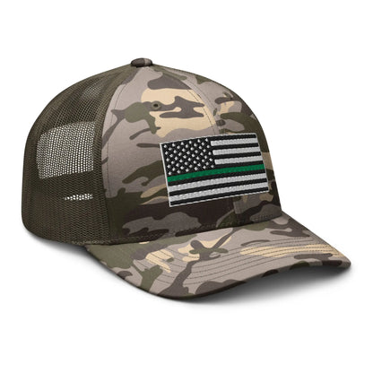 Hats  Snapback Custom Trucker Hats Thin Green Line Camo Flag for Men & Women Infidel Collective