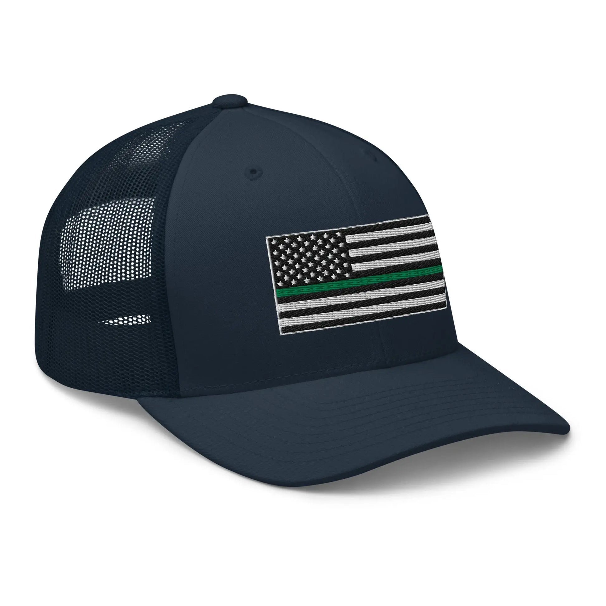 Hats  Snapback Custom Trucker Hats Thin Green Line Flag for Men & Women Infidel Collective