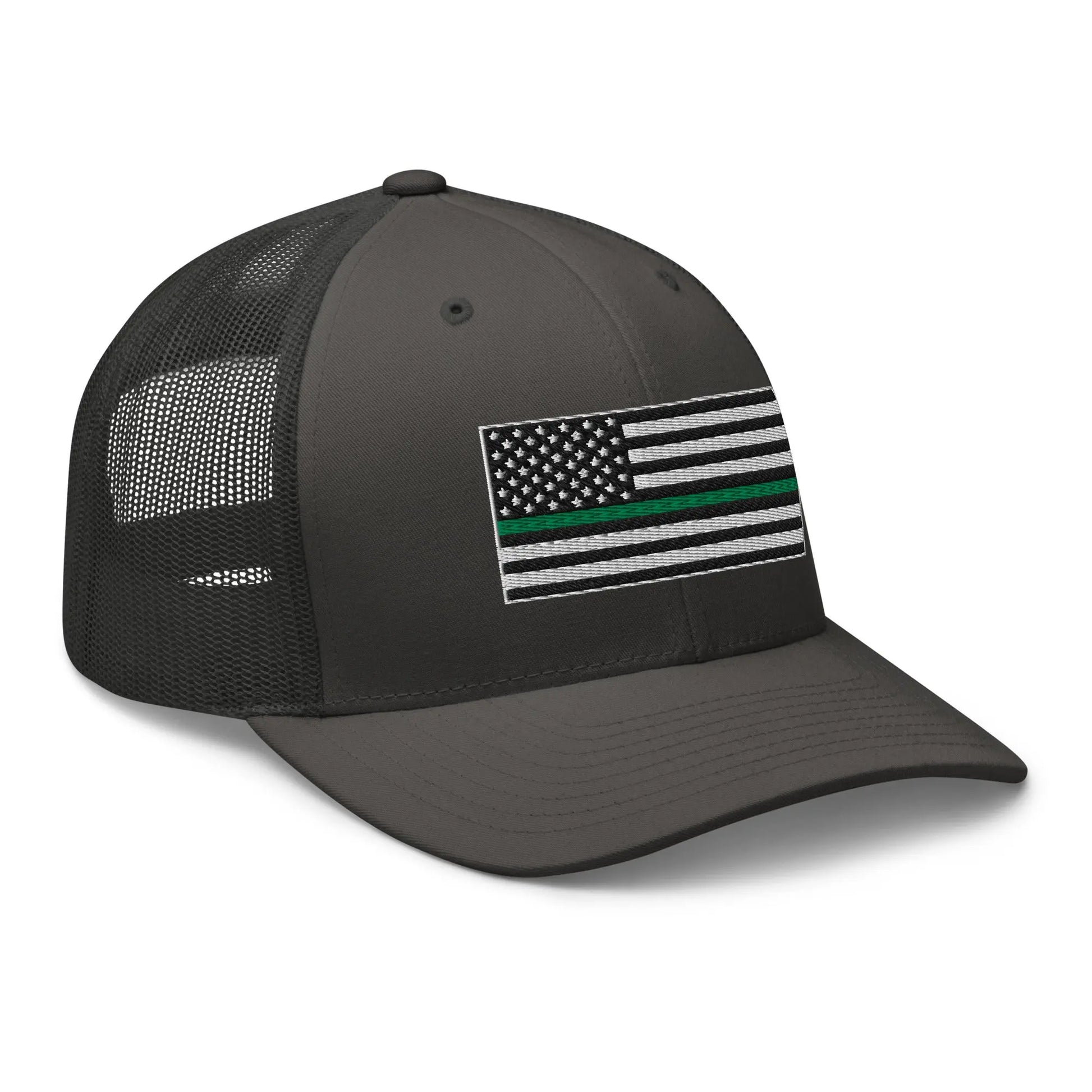 Hats  Snapback Custom Trucker Hats Thin Green Line Flag for Men & Women Infidel Collective