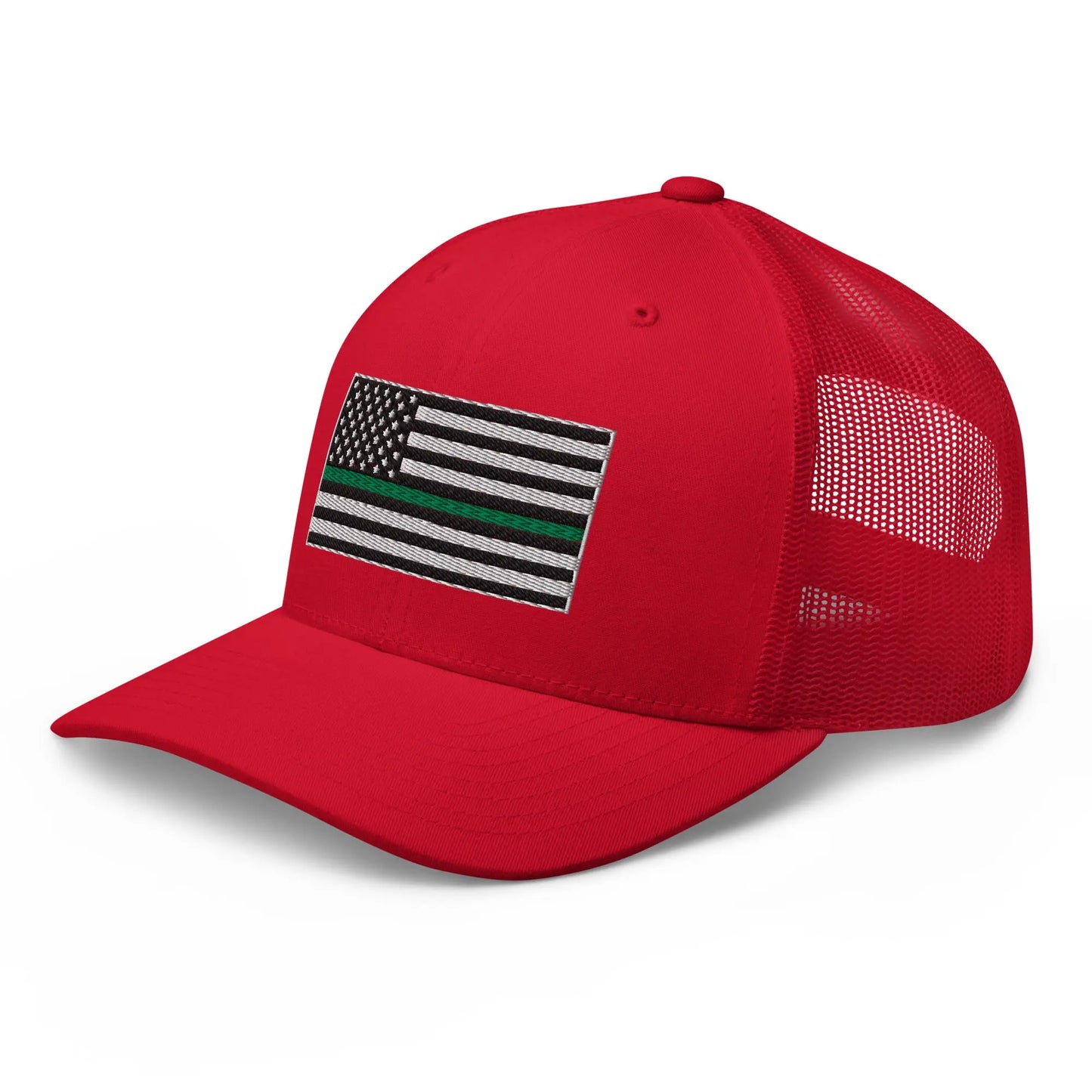 Hats  Snapback Custom Trucker Hats Thin Green Line Flag for Men & Women Infidel Collective