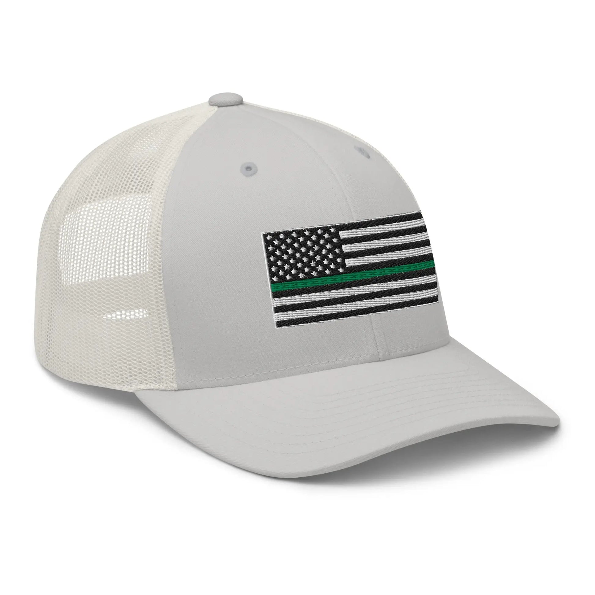 Hats  Snapback Custom Trucker Hats Thin Green Line Flag for Men & Women Infidel Collective